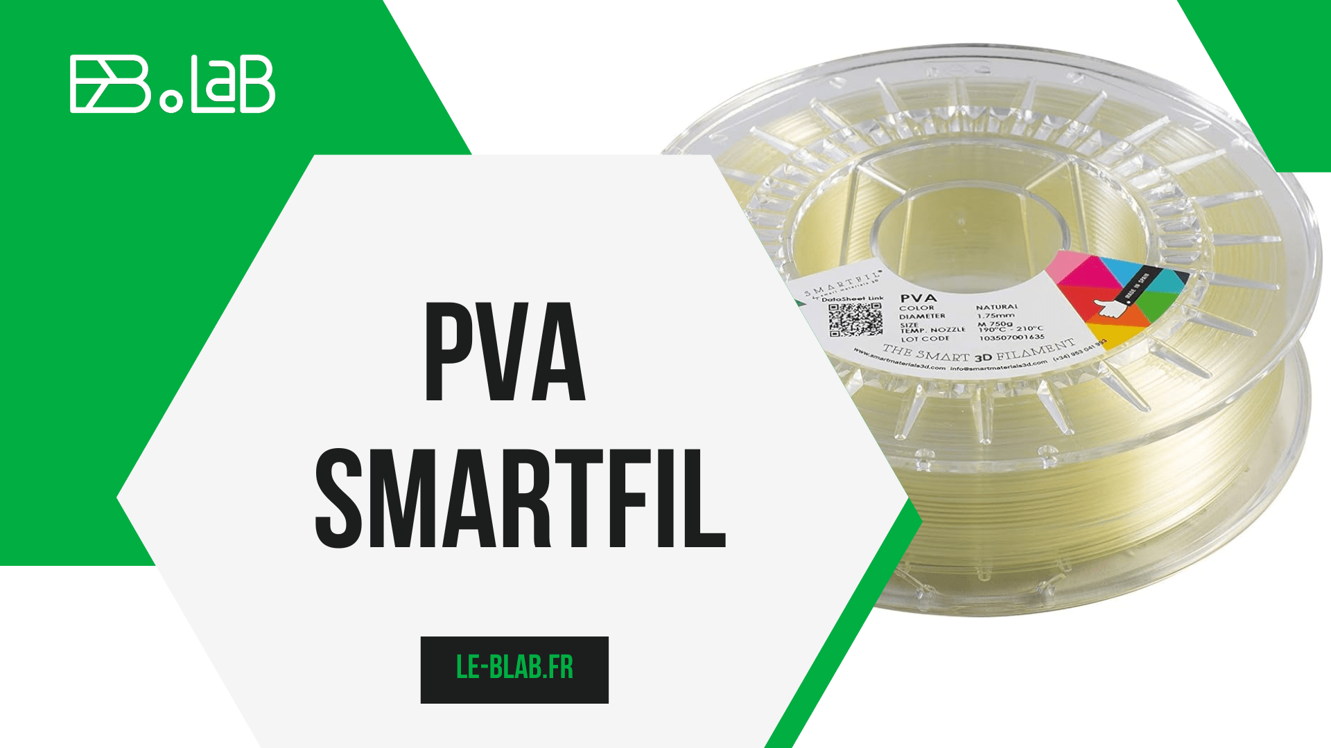 Le PVA (Soluble dans l’eau) Smartfil